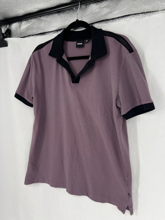 Boss Other - BOSS purple Polo with Black Collar and Trim v performance